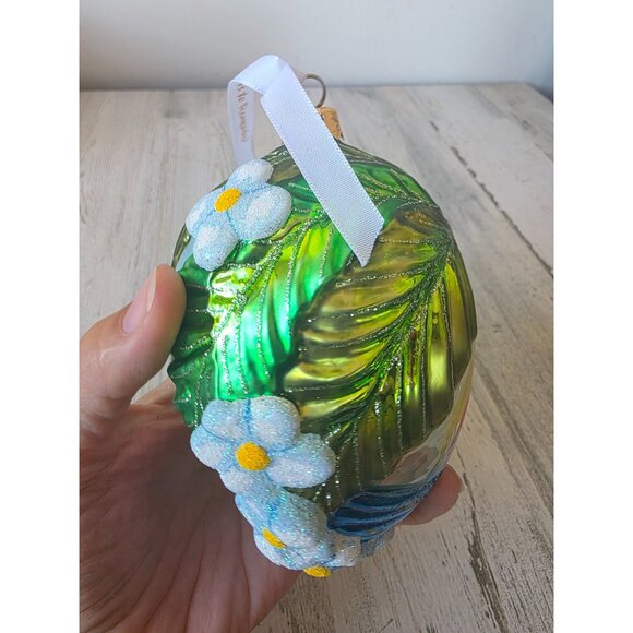 Hawaii cruise boat glass glitter ornament remember palm tree flowers unique Xmas - Picture 8 of 11